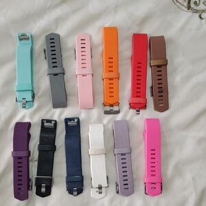 Red Taro Replacement Watch Bands Set For Fitbit Charge 2 (Small) 12 Colors